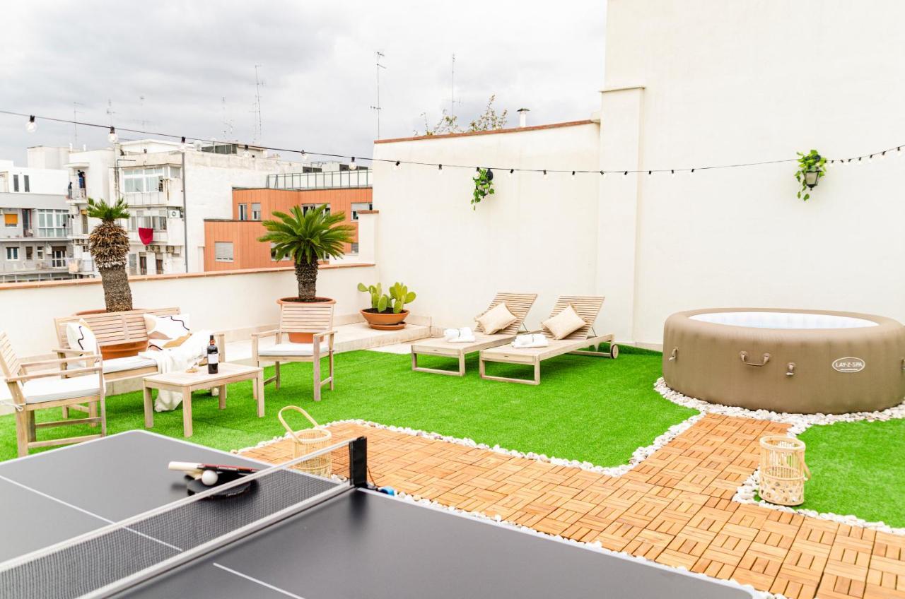 Apulialux Private 100Mq Rooftop Oasis W Jacuzzi Apartment บารี ภายนอก รูปภาพ